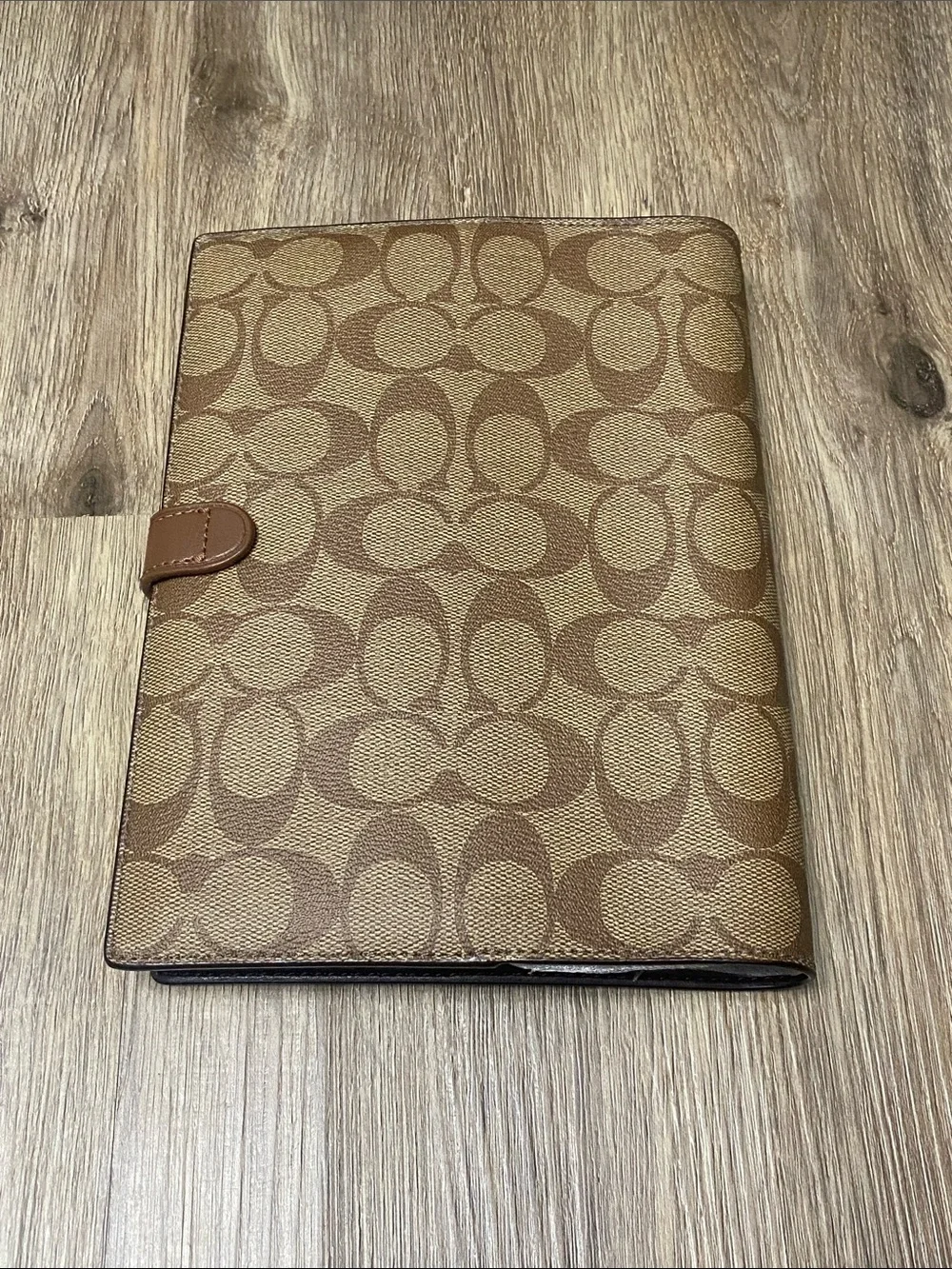 Coach Signature Khaki Notebook